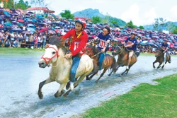 ពិធីបុណ្យប្រណាំងសេះ បាក់ហា ពាំនាំមកឲ្យទស្សនិកជននូវឈុតសម្តែងដ៏ទាក់ទាញ ដ៏ប្លែកភ្នែក 